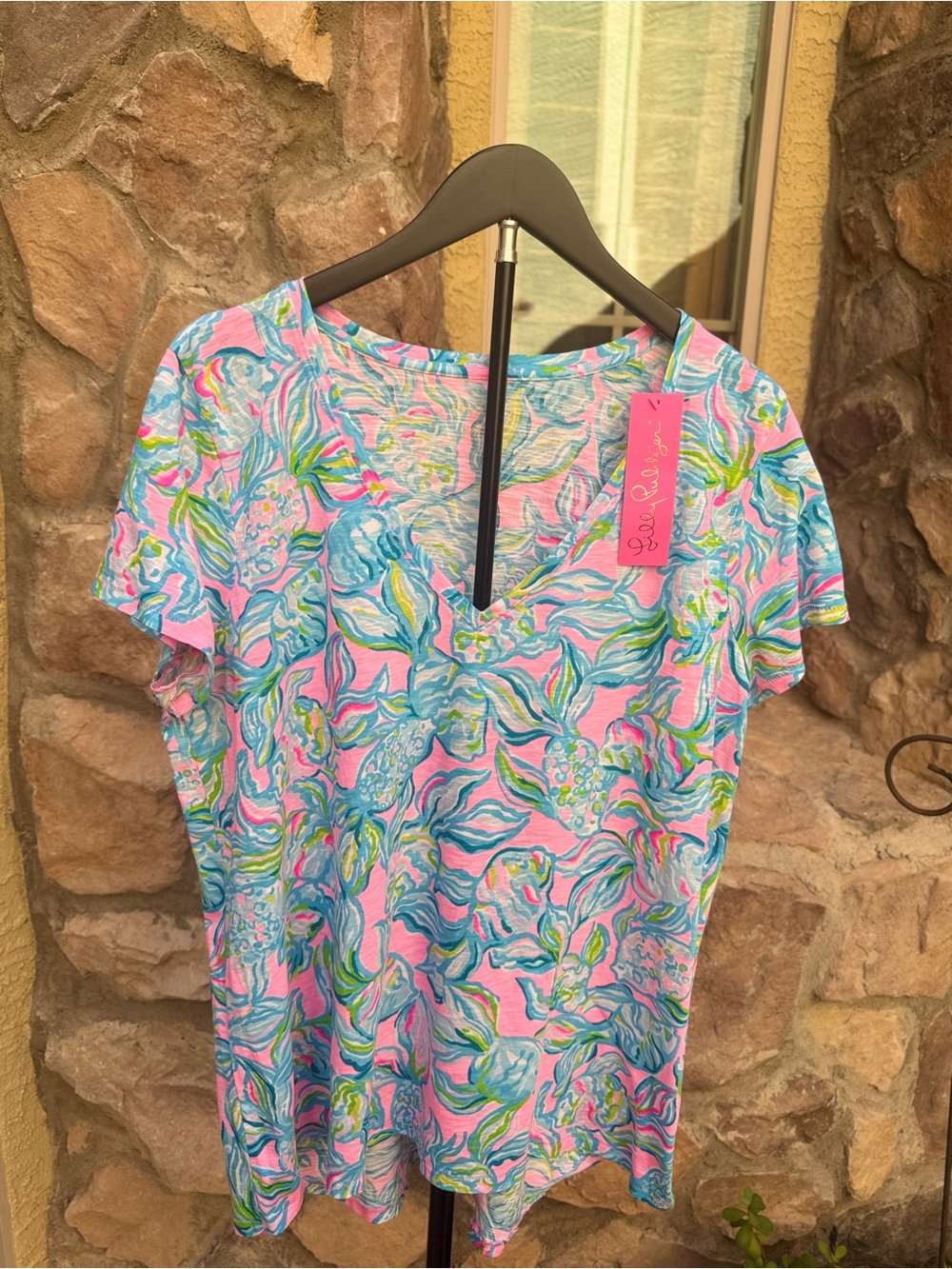 Lilly Pulitzer Etta V-Neck T-Shirt